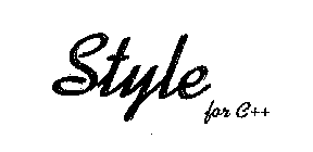 STYLE FOR C++