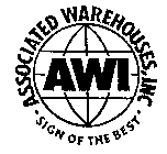 ASSOCIATED WAREHOUSES, INC SIGN OF THE BEST AWI