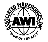 ASSOCIATED WAREHOUSES, INC. SIGN OF THEBEST AWI