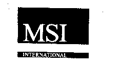 MSI INTERNATIONAL