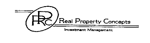 RPC REAL PROPERTY CONCEPTS INVESTMENT MANAGEMENT