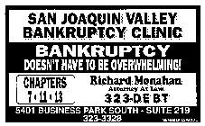 SAN JOAQUIN VALLEY BANKRUPTCY CLINIC