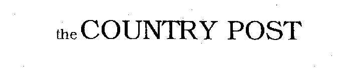 THE COUNTRY POST