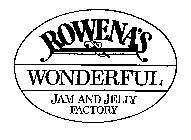 ROWENA'S WONDERFUL JAM AND JELLY FACTORY