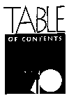 TABLE OF CONTENTS