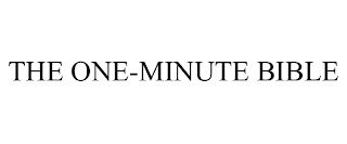 THE ONE-MINUTE BIBLE