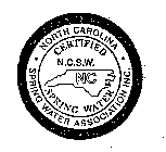 NORTH CAROLINA SPRING WATER ASSOCIATIONINC. CERTIFIED SPRING WATER N.C.S.W. NC