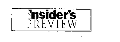 INSIDER'S PREVIEW