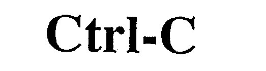 CTRL-C
