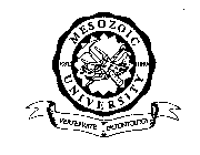 MESOZOIC UNIVERSITY EST. 1893 VERTEBRATE PALEONTOLOGY