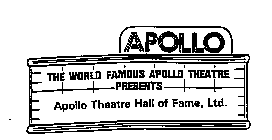 APOLLO THE WORLD FAMOUS APOLLO THEATRE PRESENTS APOLLO THEATRE HALL OF FAME, LTD.