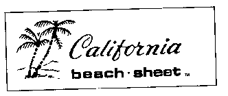 CALIFORNIA BEACH SHEET