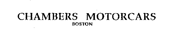 CHAMBERS MOTORCARS BOSTON