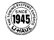 THE TOWING SYSTEMS EXPERTS UHAUL SINCE 1945