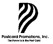 P POSTCARD PROMOTIONS, INC. THE POWER IS IN THE POST CARD