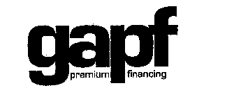 GAPF PREMIUM FINANCING