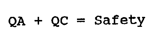 QA + QC = SAFETY