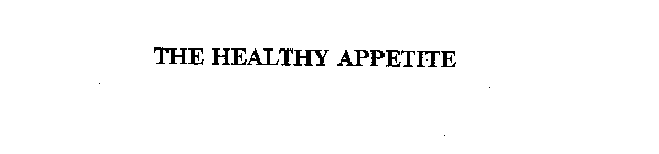 THE HEALTHY APPETITE