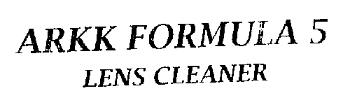 ARKK FORMULA 5 LENS CLEANER