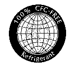 100% CFC-FREE REFRIGERANT