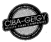 CONSUMER PRODUCTS PHARMACEUTICALS VISION CARE CIBA-GEIGY HEALTH CARE COMPANIES