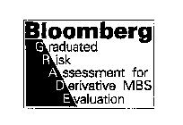 BLOOMBERG GRADUATED RISK ASSESSMENT FORDERIVATIVE MBS EVALUATION