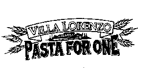 VILLA LORENZO PASTA FOR ONE