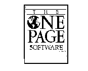 THE ONE PAGE SOFTWARE