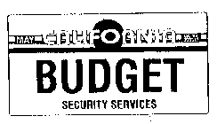 MAY CALIFORNIA CA92 360517 BUDGET SECURITY SERVICES