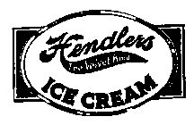 HENDLERS THE VELVET KIND ICE CREAM