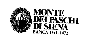 MONTE DEI PASCHI DI SIENA BANCA DAL 1472 MONTIS PASCUORUM
