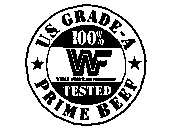 U.S. GRADE-A PRIME BEEF 100% WF WORLD WRESTLING FEDERATION TESTED