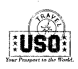 USO TRAVEL YOUR PASSPORT TO THE WORLD.