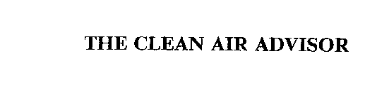 THE CLEAN AIR ADVISOR