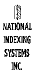 NATIONAL INDEXING SYSTEMS INC.