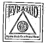 PYRAMID SQUARE MEALS FOR A ROUND PLANET
