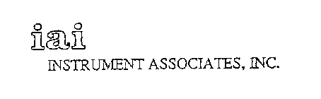 INSTRUMENT ASSOCIATES, INC. IAI