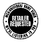 MCA/UNIVERSAL HOME VIDEO RETAILER REQUESTED WE'RE LISTENING TO YOU