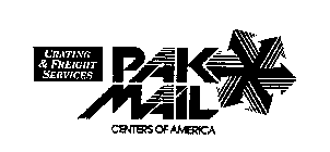 PAK MAIL CENTERS OF AMERICA CRATING & FREIGHT SERVICES