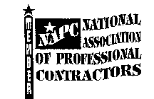 MEMBER NAPC NATIONAL ASSOCIATION OF PROFESSIONAL CONTRACTORS