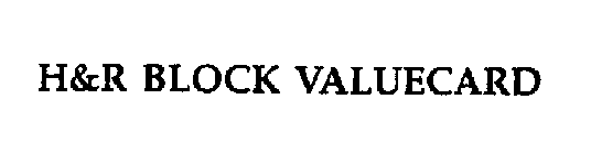 H&R BLOCK VALUECARD