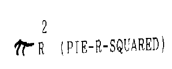 R-2 = (PIE-R-SQUARED)