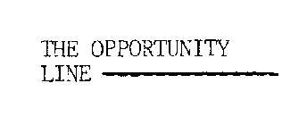 THE OPPORTUNITY LINE