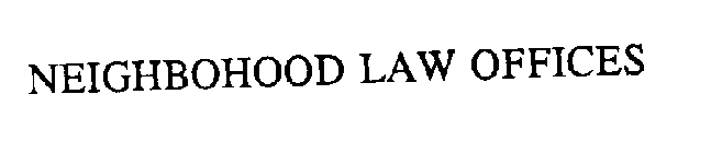 NEIGHBORHOOD LAW OFFICES