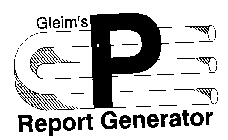GLEIM'S P REPORT GENERATOR
