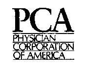 PCA PHYSICIAN CORPORATION OF AMERICA