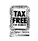 TAX FREE FOR TOURISTS TAX REFUND SERVICE
