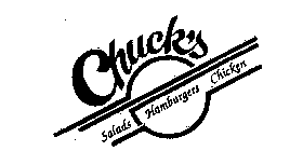 CHUCK'S SALADS HAMBURGERS CHICKEN