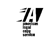 A AMERICAN LEGAL COPY SERVICE