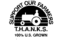 SUPPORT OUR FARMERS T.H.A.N.K.S. 100% U.S. GROWN